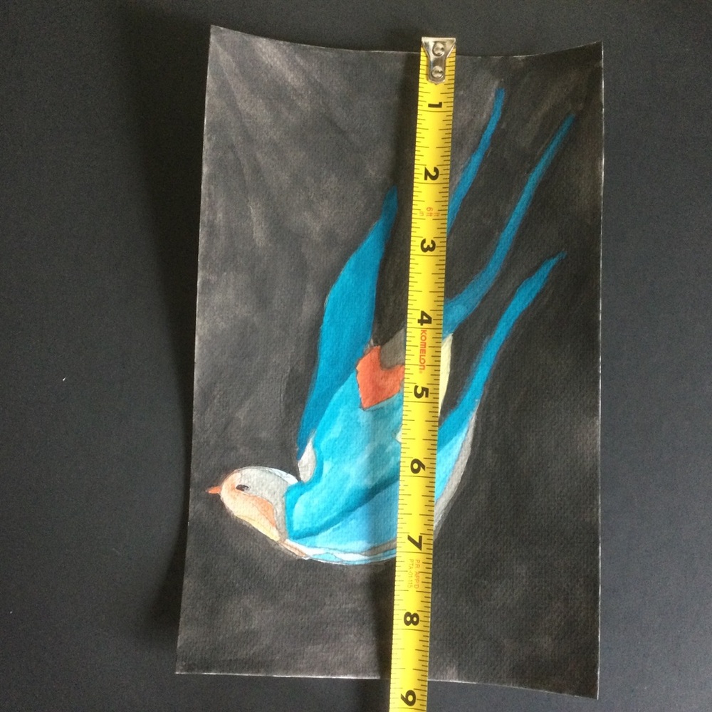 Original Watercolor Bird Painting - Picture 3 of 4